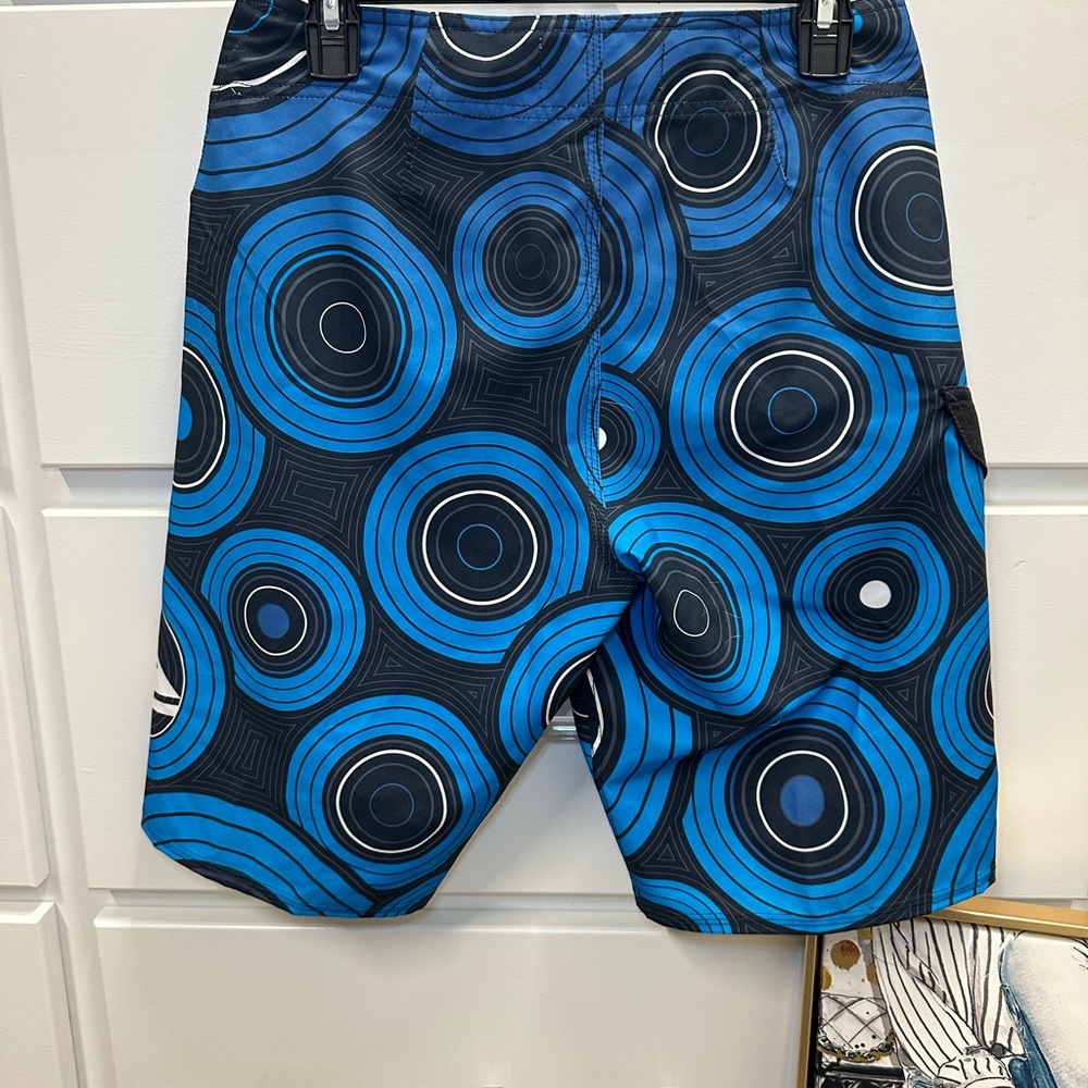 Quiksilver Blue Board Shorts with Bold Design - Picture 3 of 7